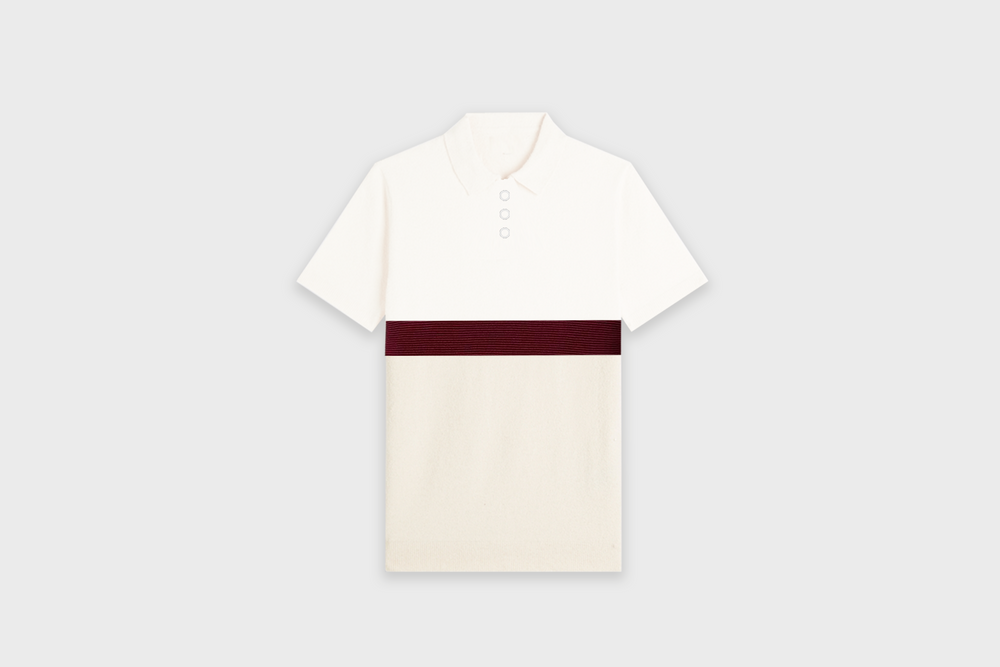 Triple Color Poloshirt with back embroidery