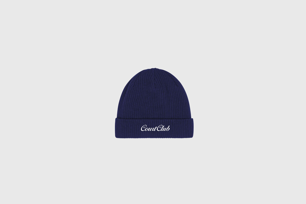 CourtClub Beanie in Navy Blue