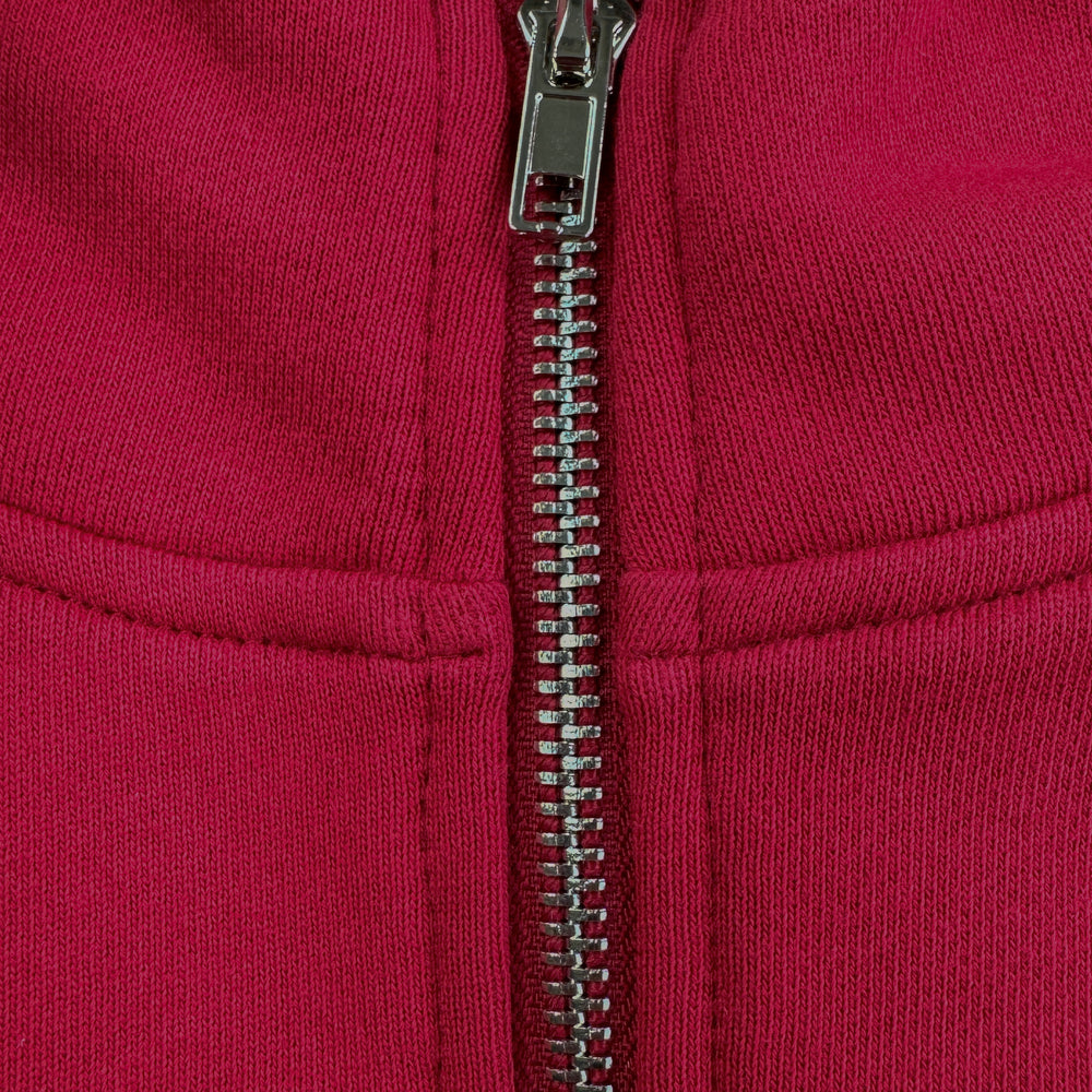 
                      
                        Half-Zip Hoodie Red with embroidery
                      
                    