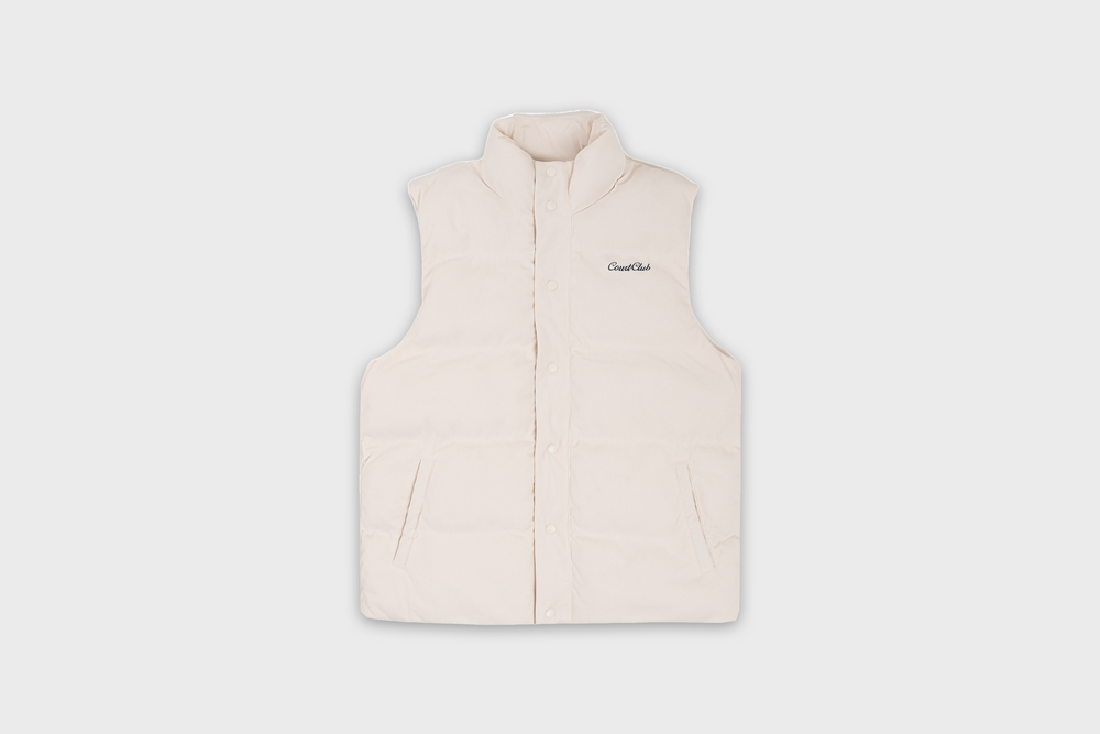 Corduroy Vest with embroidery